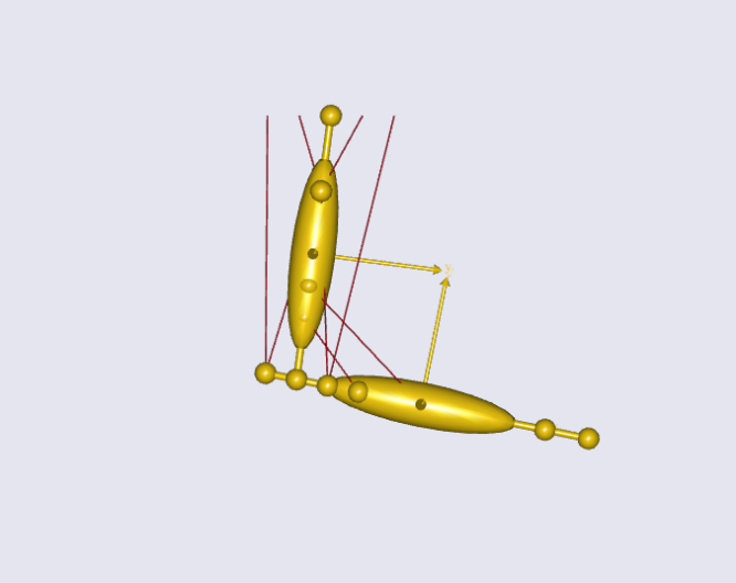 Model of a simple arm