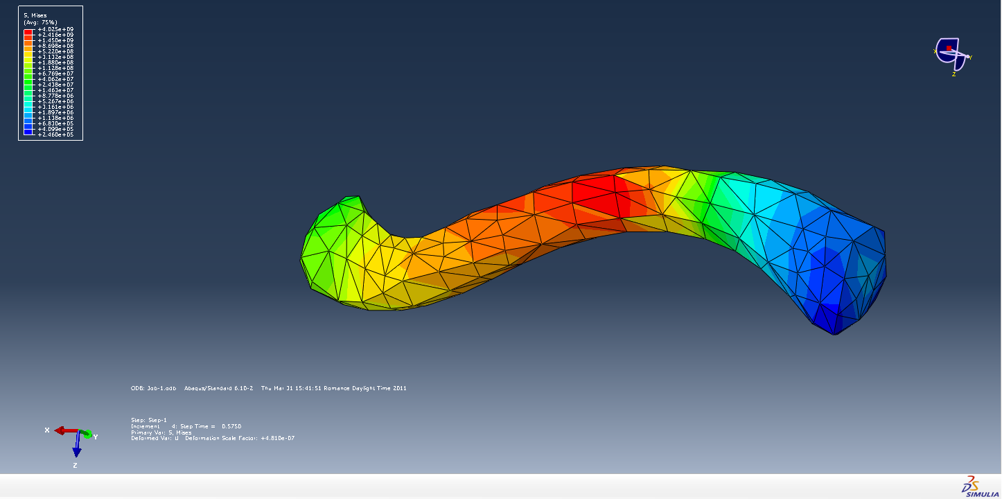 Model view Knee wrapping sureface