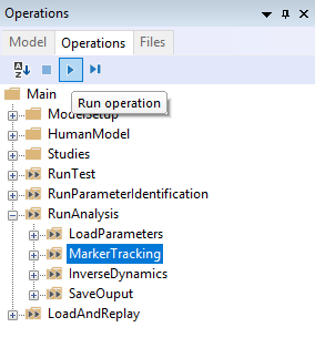 Operations, kinematics