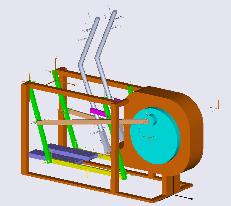 Model View Fitness machine